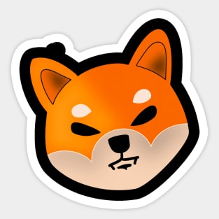 Angry Shiba Inu Sticker